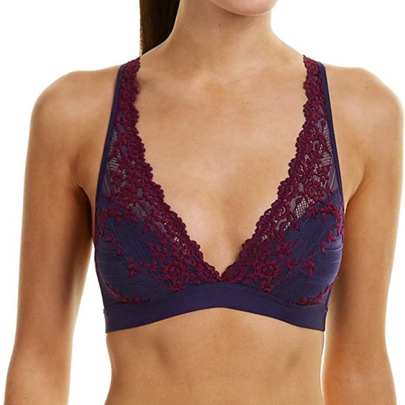 Wacoal Embrace Lace Bralette and Tanga Set (Size 36 / S) - Picture 8 of 10